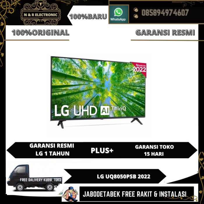 adrianisalsabila - LED TV LG 50UQ8050 UHD REAL 4K SMART TV LG 50 INCH 2022 LG 50UQ8050PSB