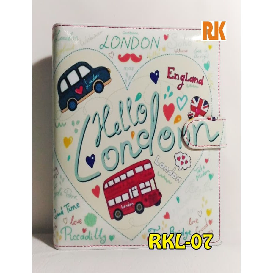 

BD--65 Binder KULIT SINTETIS 20 Ring Hello London (RKL-07)