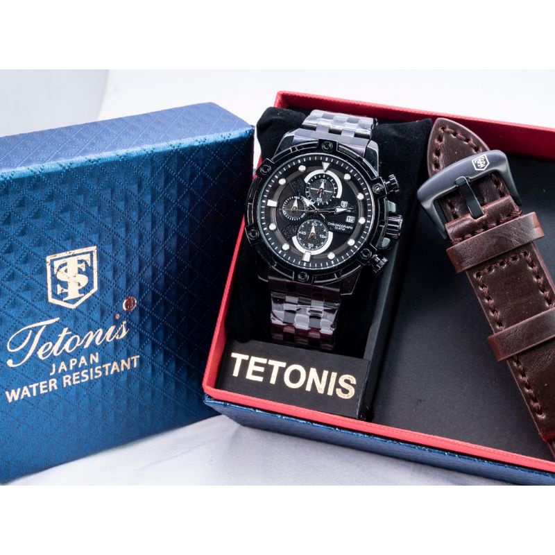Jam Tangan Pria Tetonis Paket Garansi 1 Tahun Water Resist