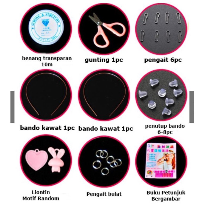 Mainan Anak Meronce Manik - DIY Jewelry Kit Gelang Kalung Manik