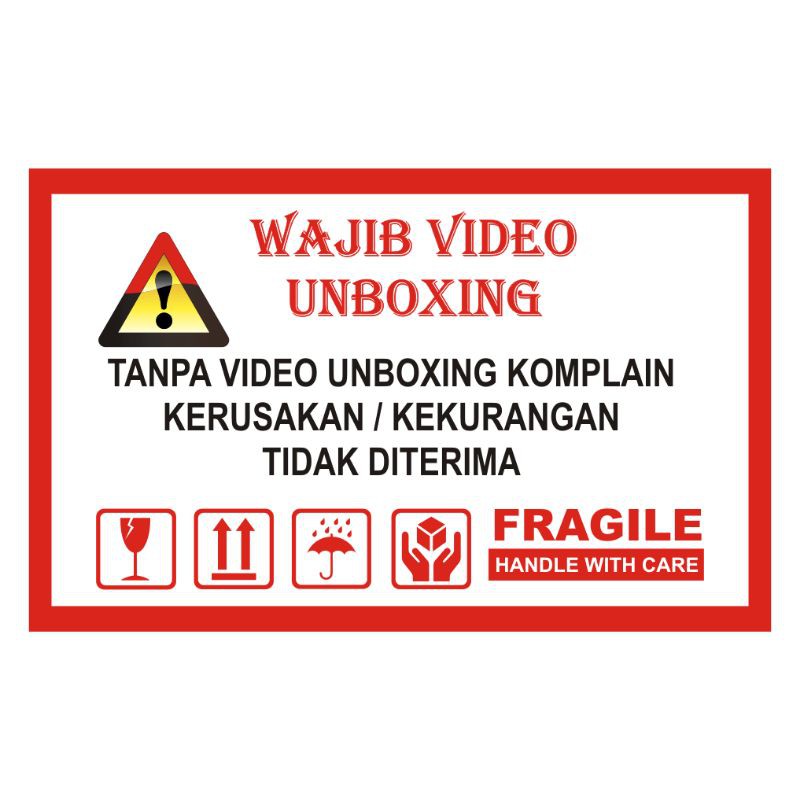 

Stiker Unboxing