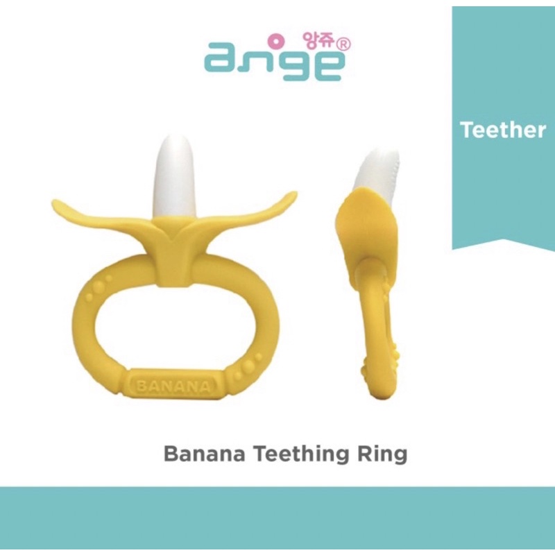 Ange Monkey Banana Teether With Case - Gigitan Bayi