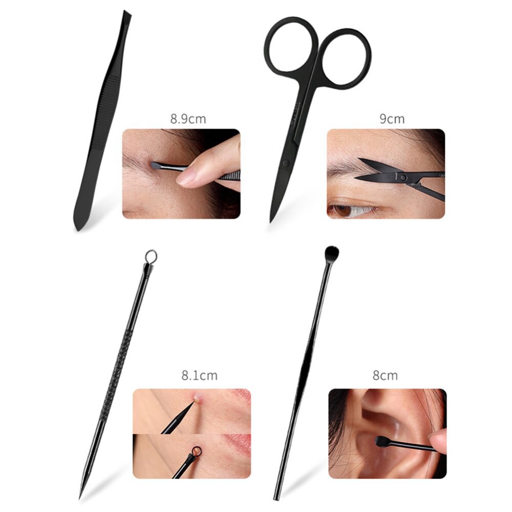 Gunting Kuku Set Manicure Pedicure Set Komplit Stainless Steel 8 Pcs