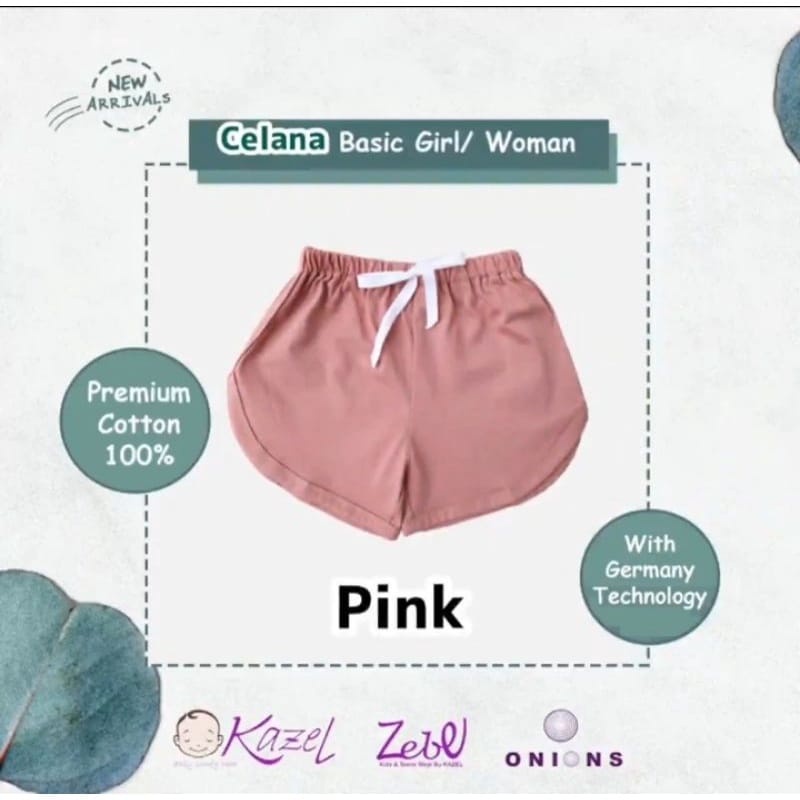 Kazel Onie Basic Short Girl Per 2 Pcs Warna Random - ZB-BGSG