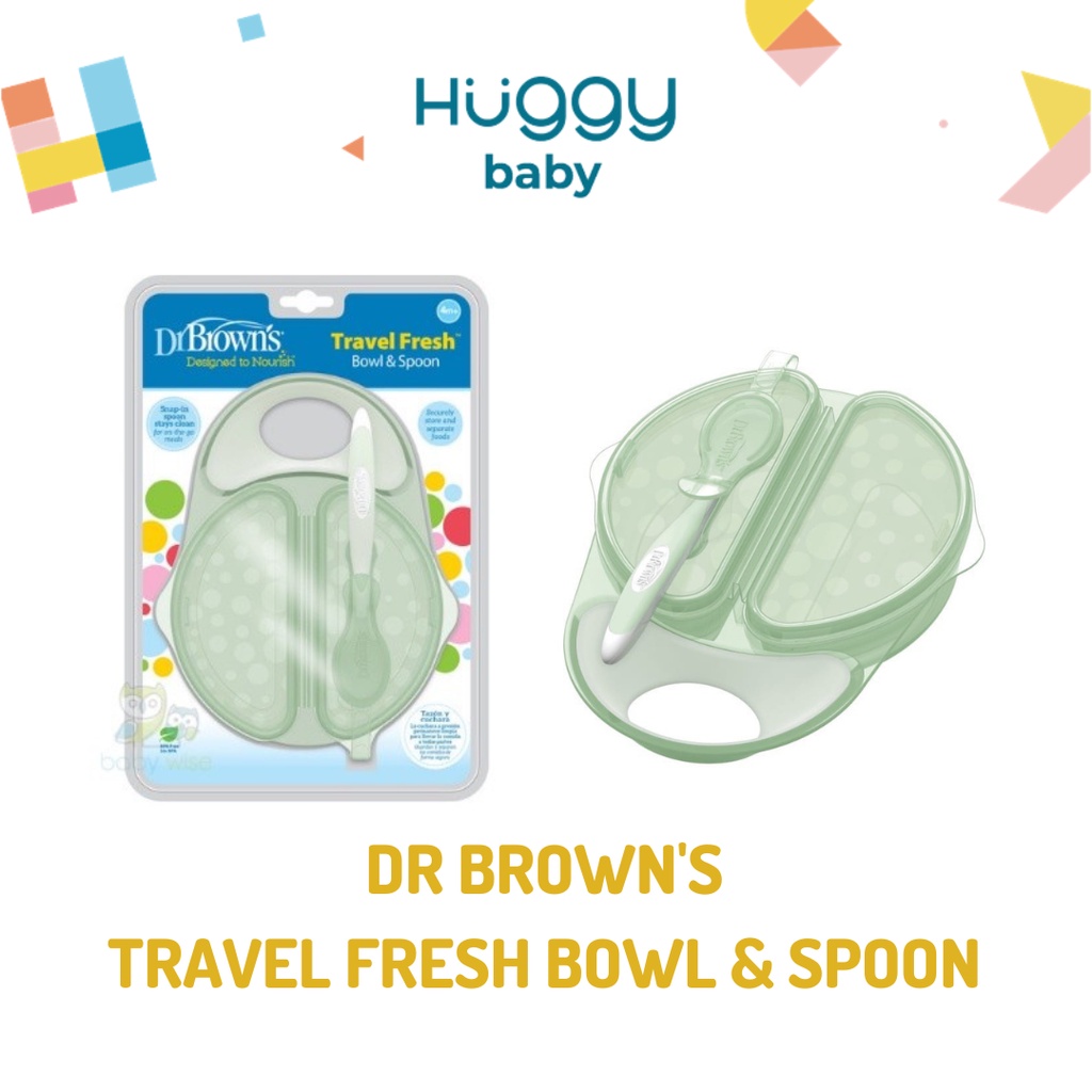 Dr.Brown's TF010 Travel Fresh Bowl And Spoon | Mangkok Bayi