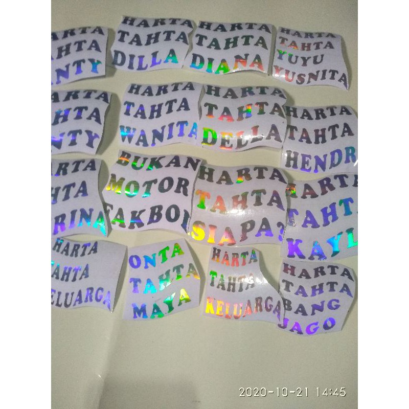 

Stiker Hologram Harta Tahta 8×8