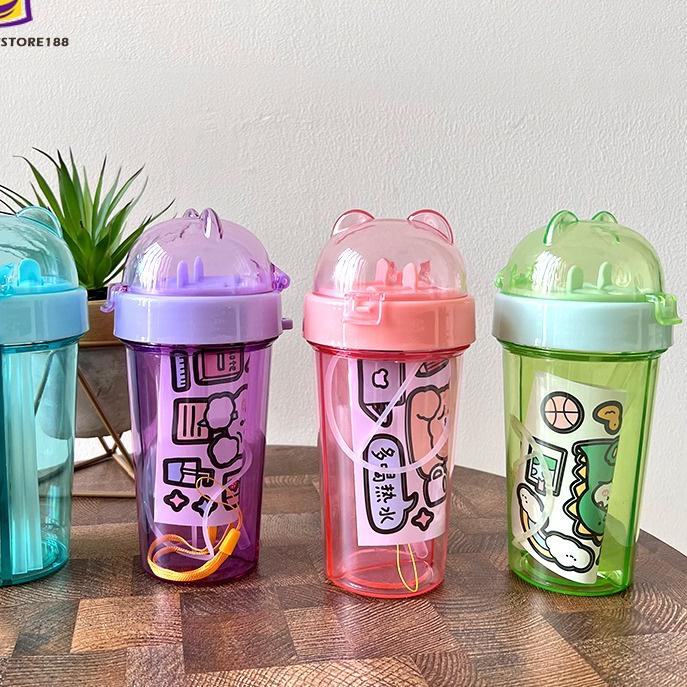 ♩ botol minum 2 sisi 2 sedotan botol minum anak karakter tempat minum ♥