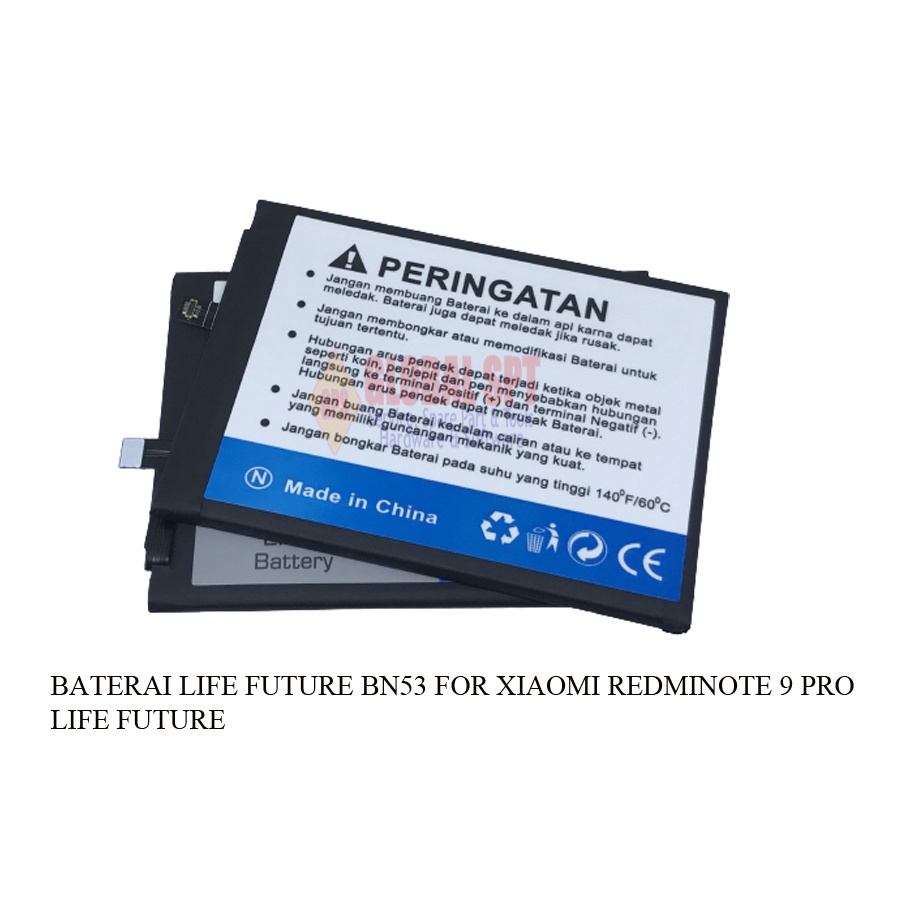 BATERAI XIAOMI BN53 LIFE FUTURE / BATRE / BATERE / BATERRY XIAOMI REDMINOTE 9 PRO / NOTE 9 PRO LF