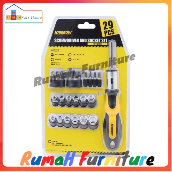 Krisbow Set Obeng Dan Kunci Sok 29 Pcs