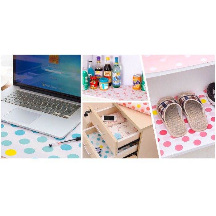 Taplak Alas Meja Lemari Laci Dapur Anti Minyak Debu Lembab Tatakan Kertas Anti Air Karakter Cantik