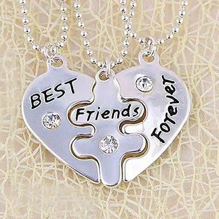 3pcs Kalung Persahabatan Best Friends Forever