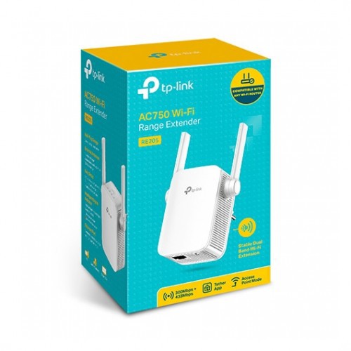 TP-LINK RE205 (ID) AC750 WIFI RANGE EXTENDER