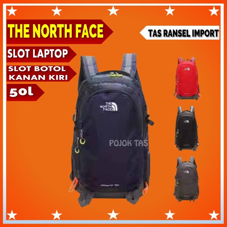 Tas Gunung Ransel Pria Cowok The North Face  50 L Tas Punggung Backpack  Pria  Tas Carrier  Tas Camp