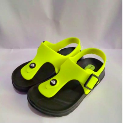 DX-213D-GN Sandal Karet Jepit Anak Tali Belakang Merek Dulux Size 24-29