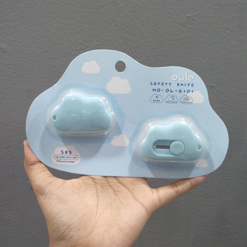 

Stationery Mini Portable Cutter Awan lucu pemotong kertas