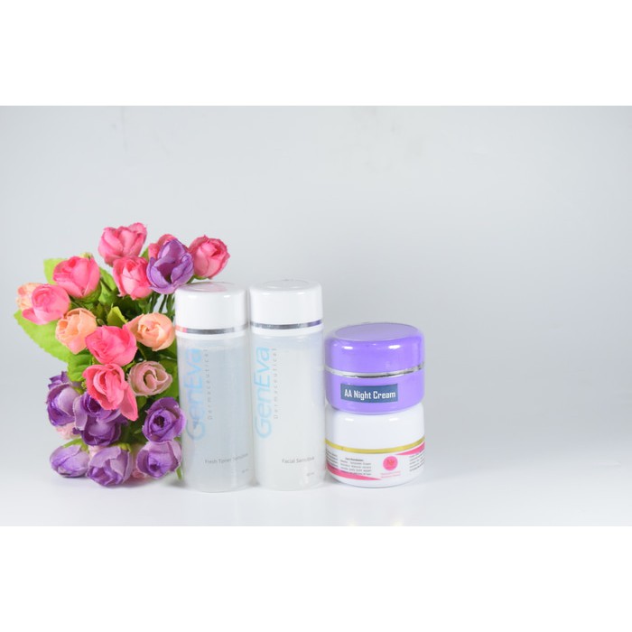 Paket Pemutih Wajah Sensitif (tanpa iritasi dan kemerahan)