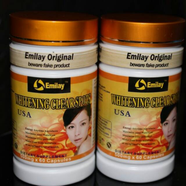 Emilay Softgel Whitening Usa Ori Supplement Vitamin Pemutih Kulit Tubuh Wajah Shopee Indonesia