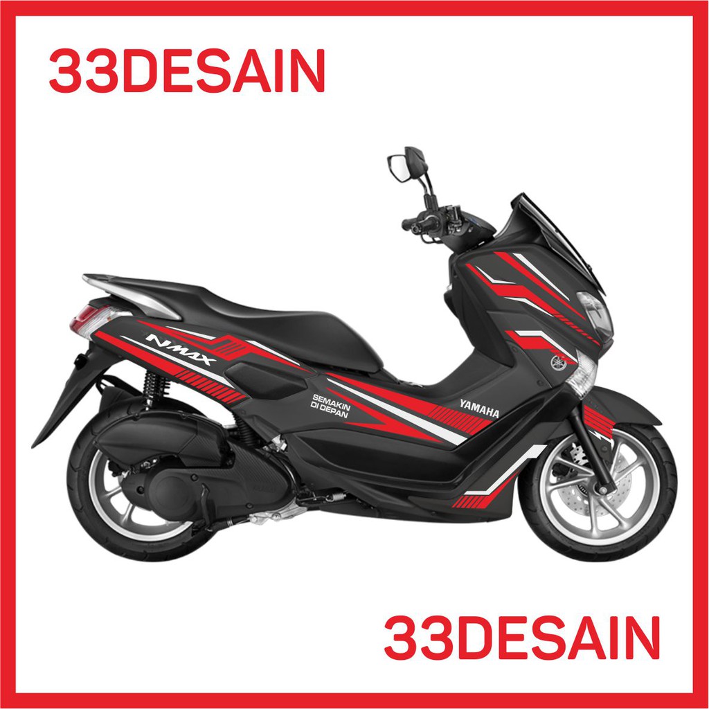 Cutting Sticker Yamaha Nmax Warna Merah Kombinasi Putih Shopee Cutting Sticker Yamaha Nmax Warna Merah Kombinasi Putih Shopee