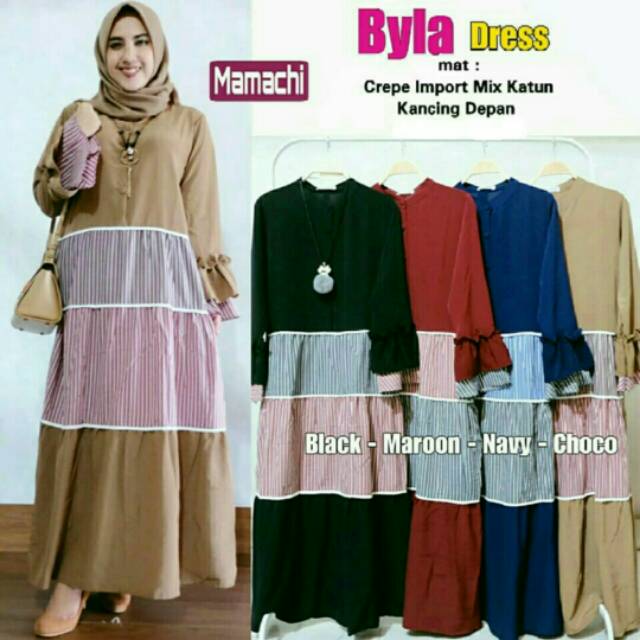 Baju Muslimah/Longdress/Maxydress/Gamis Maxi Cantik Modern Simple Bagus Kualitas Butik