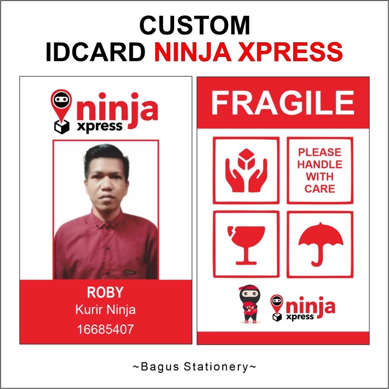 

CUSTOM IDCARD NINJA XPRESS PAKET TALI LANYARD NINJA XPRESS
