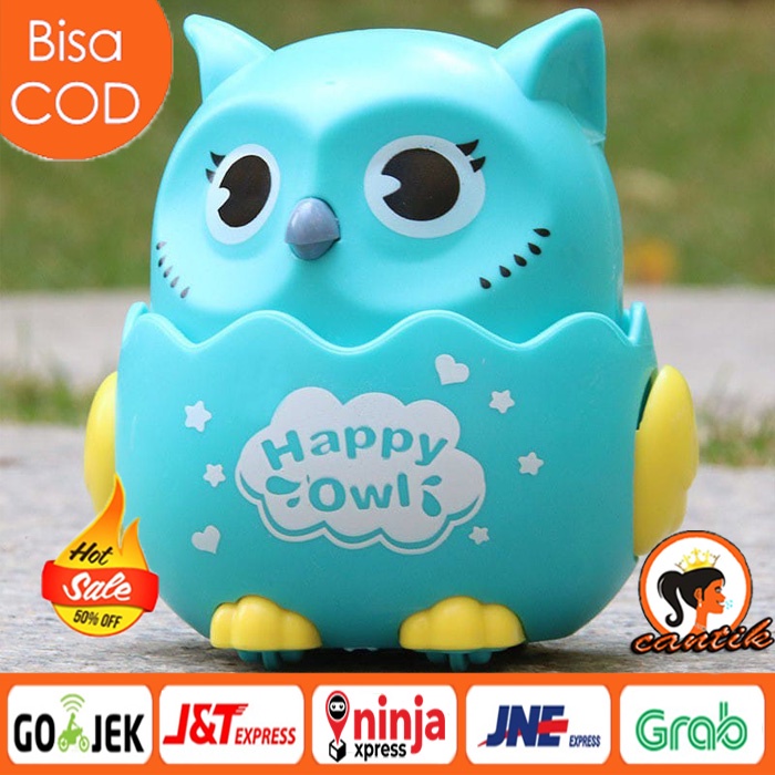 Mainan mobil Anak Kecil Burung Jalan Jalan / Mainan Bayi Happy Owl / Mainan burung hantu