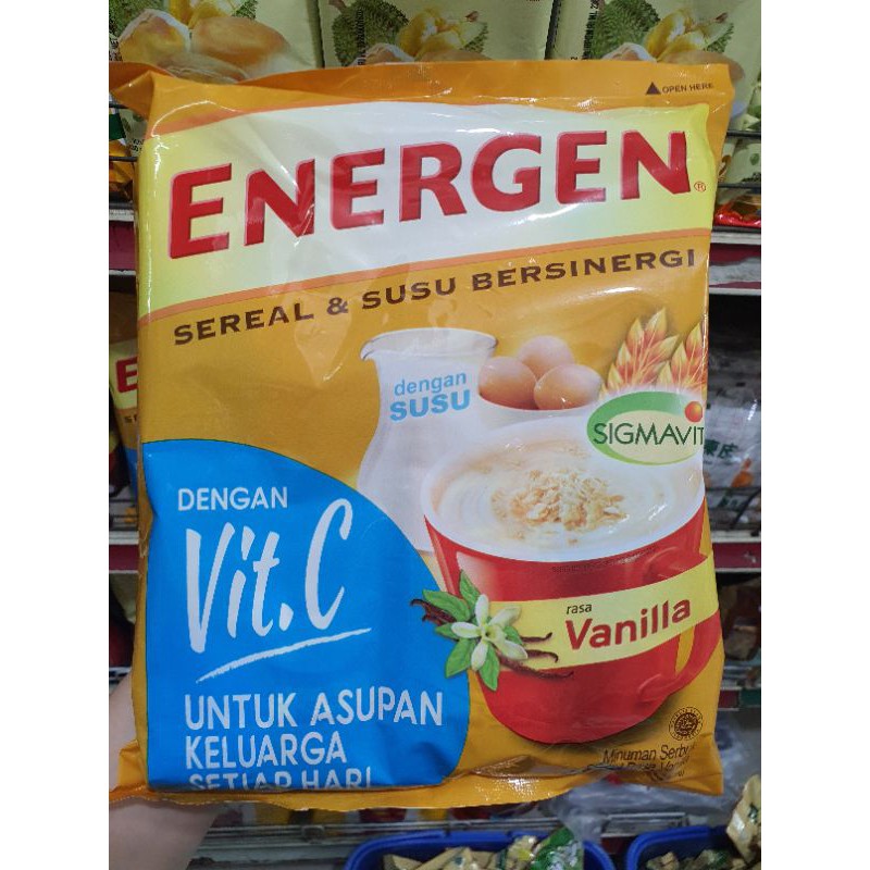 

energen sereal susu vanilla 20sachet