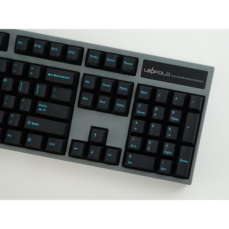 Leopold FC900R Charcoal Blue PD Double Shot PBT Mechanical Keyboard