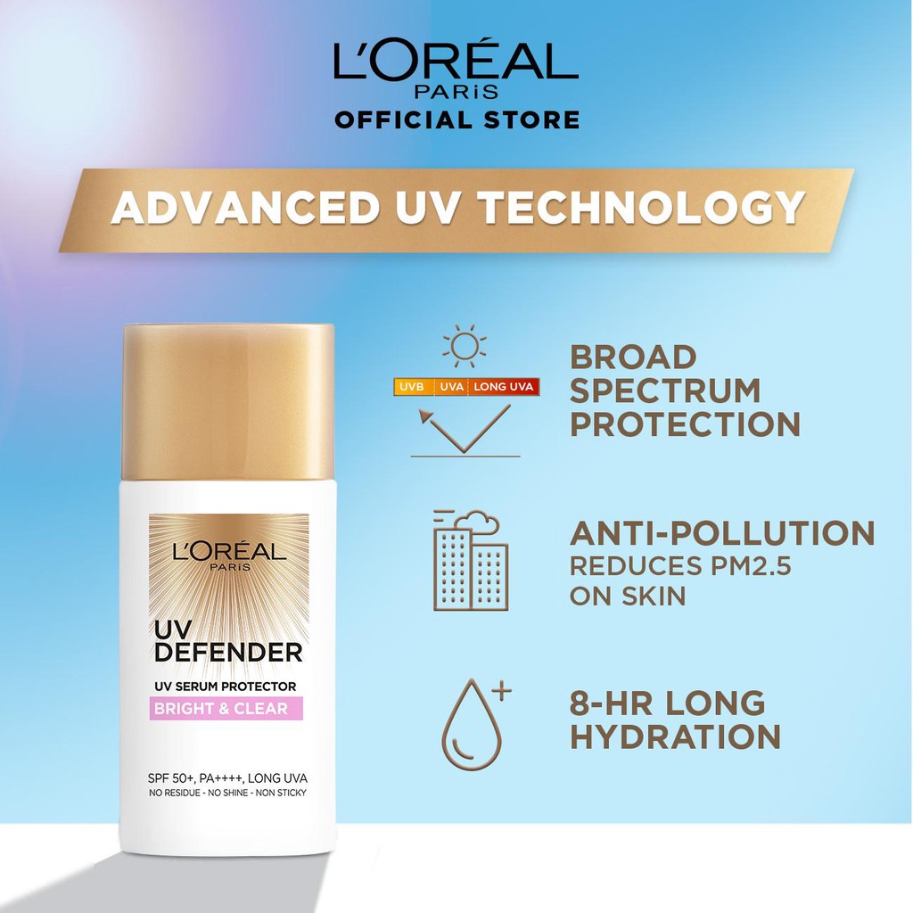 LOREAL UV Defender UV Serum Protector SPF 50 Sunscreen