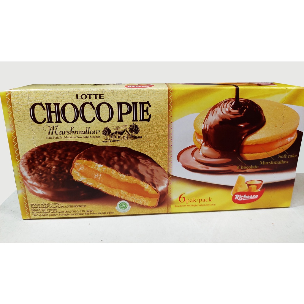 

LOTTE CHOCO PIE MARSHMALLOW RICHEESE - 168 gr