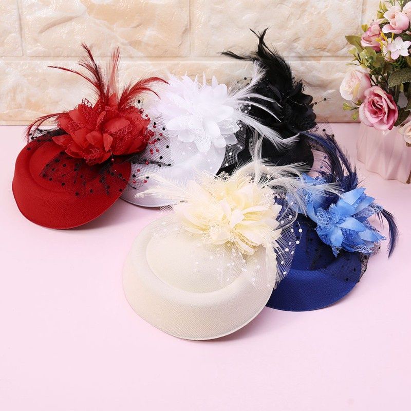 Wedding hat fascinator topi jaring pernikahan