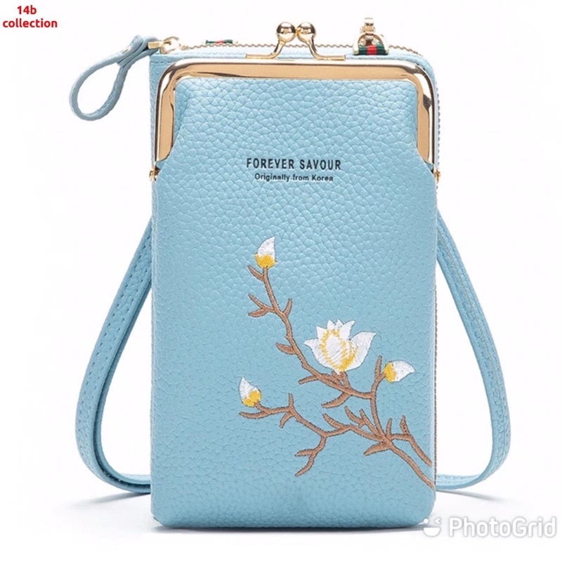 Tas selempang wanita Dompet HP dompet wanita tas kecil tas kondangan simple FOREVER SAYOUR dompet slingbags