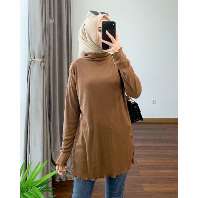 KAOS RIB NECI TURTLENECK LENGAN PANJANG / RIB KNIT PREMIUM / NECI INNER TURTLENECK / KAOS RIB TURTLENECK KRIWIL / TURTLENECK KRITING