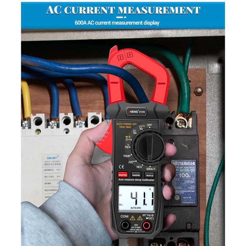 Clamp Meter Multimeter Digital Multitester Tang Amper Pengukur Arus ST209