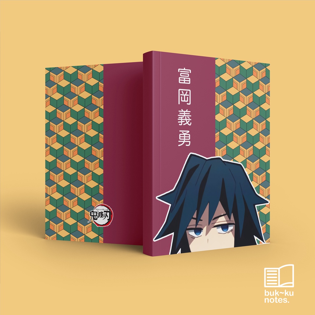 

notebook custom buku motif demon slayer giyu tomiyoka