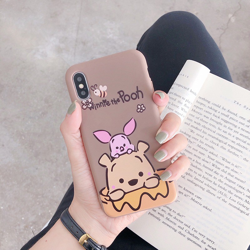 Pooh Softcase Printing Iphone 6 7 7+ 6+ 8+ 11 11pro 11promax Oppo a37 a39 a71 Vivo S1 Y12 Y17