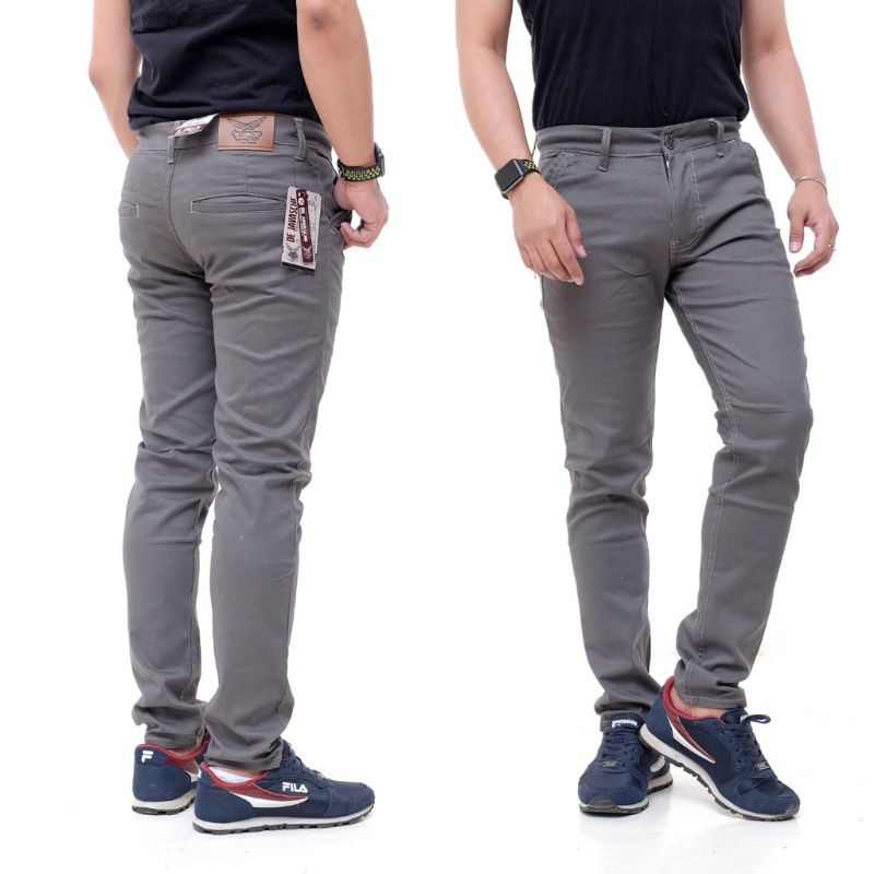 Celana panjang pria chino slimfit original distro