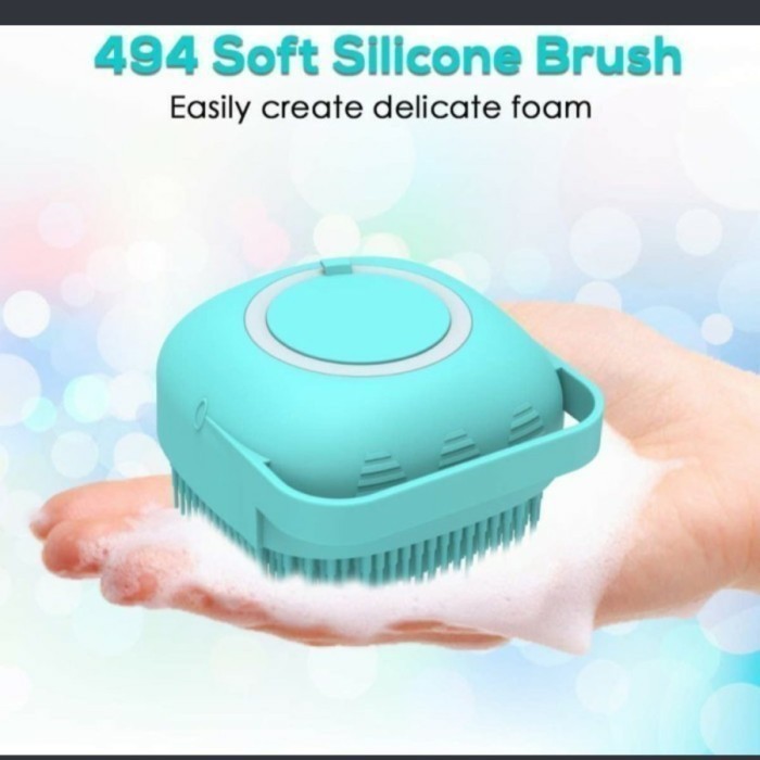 soft Brush dispenser sabun puff 2 in 1