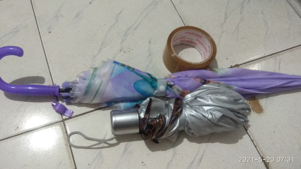 Payung Lipat 3 Silver Murah