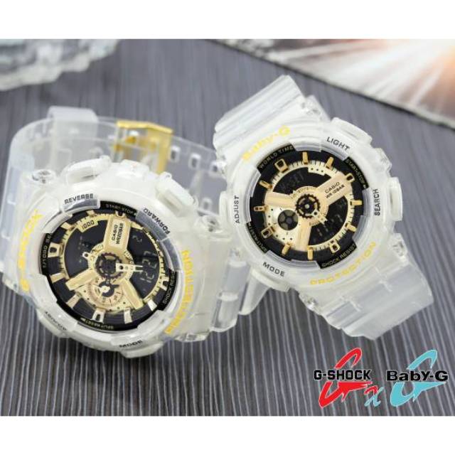 Premium (RRW) GAMB_LIMITED EDITION JAM TANGAN COUPLE CASIO G-SHOCK GA 110 TRANSPARANT ANTI AIR