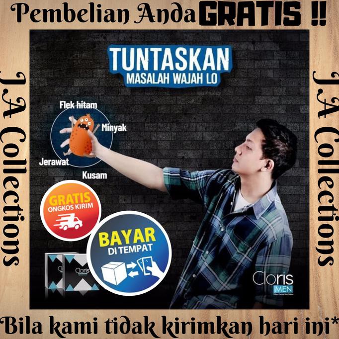 

BEST SELLER Sabun cuci muka Pria Cloris Men wajah putih no Jerawat Flek Kusam - SABUN CLORIS 40