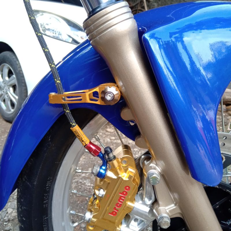 breket Klem selang rem depan ninja megapro CB beat klem selang rem shock ninja
