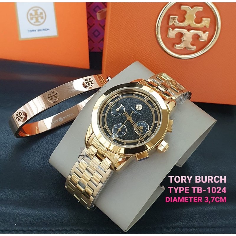 Jam Wanita Tory Burch TB1024 TB1026 TB1013 TB1000 Ori FullSet Gelang