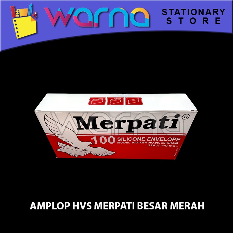 

AMPLOP HVS MERPATI BESAR MERAH NO.90