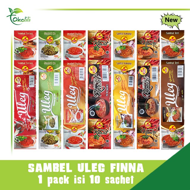 

PROMO Sambal uleg finna terasi/ijo/pedas/kemiri/bawang/rawit/teri/udang