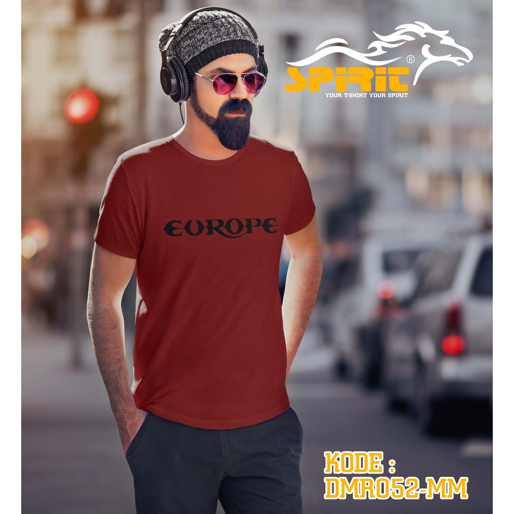 DMR052 BAJU KAOS MUSICCAL  SABLON SATUAN LENGAN PENDEK GROUP MUSIC BAND EUROPE