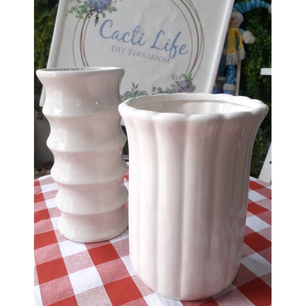 Pot Keramik Pionee | pot batu | pot aesthetic | home decor | pot hias | pot keramik