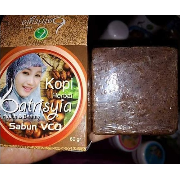 Sabun VCO Kopi Batrisyia Herbal, pembersih Wajah untuk Perawatan Flek Wajah