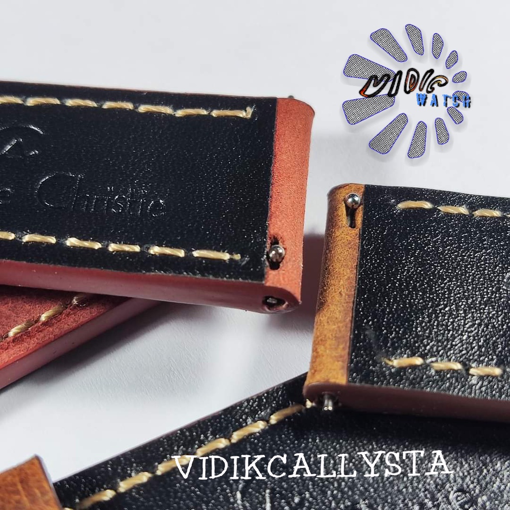 Strap Tali Jam Tangan Kulit AC QR QuickRelease 20mm 22mm 24mm ORI OEM Leather Strap