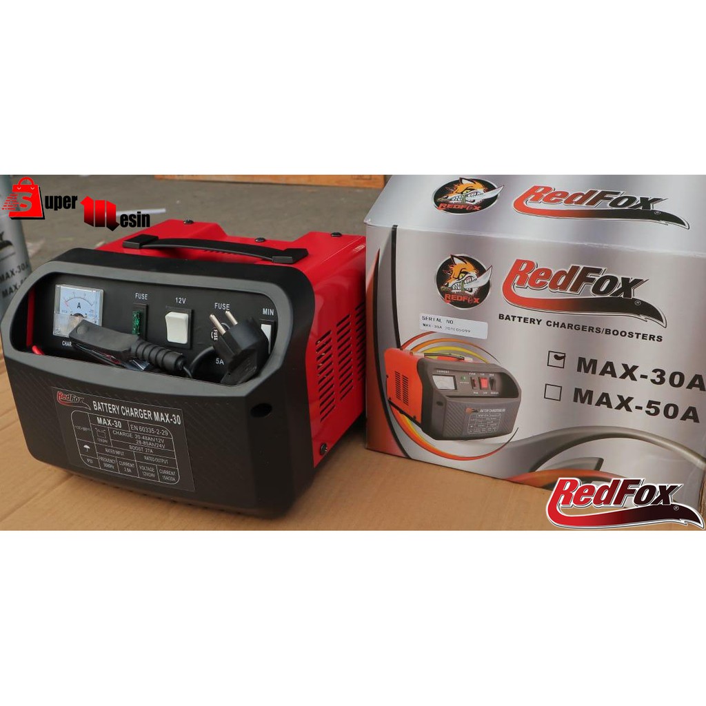 BATERAI PENGISI DAYA AKI ACCU / BATTERY CHARGER AKI MAX-30A REDFOX