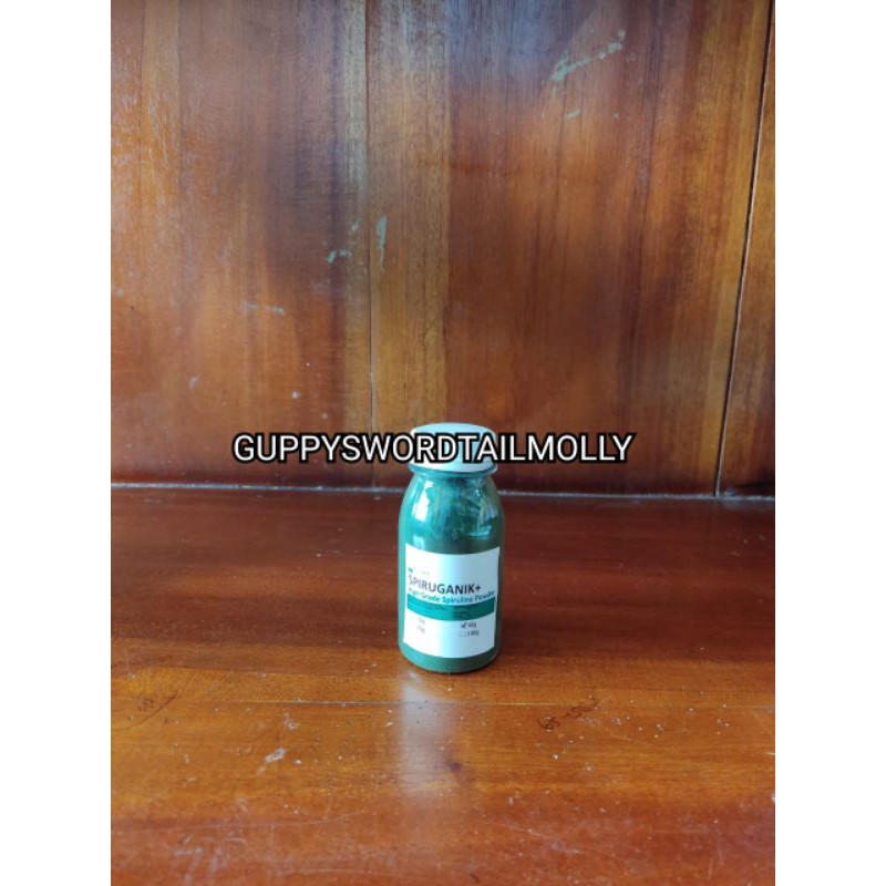 bubuk spirulina 50 g pakan cupang betta kutu air daphnia magna